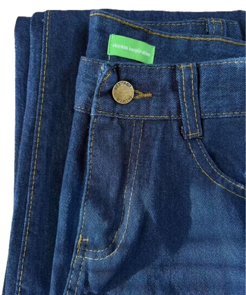 shyam inspiration(シャムインスピレーション)の「ワイドルーズデニムパンツ(デニムパンツ・レディース・ネイビー・M/L/S)」の3枚目の写真