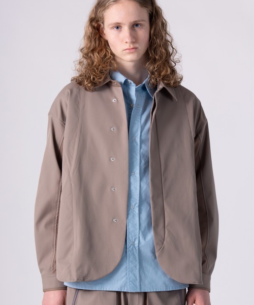 rehacer(レアセル)の「rehacer : Slack Tactical Jacket / スラック タクティカル ジャケット(ブルゾン・メンズ・スミクロ/グレイッシュベージュ・SMALL/MEDIUM/LARGE)」の3枚目の写真