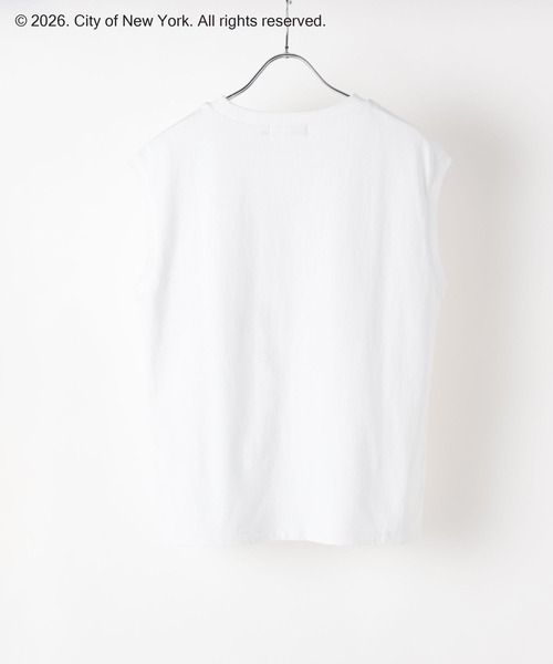 GOOD ROCK SPEED（グッドロックスピード）の「【NYC】CIRCLE LOGO NS 653207（Tシャツ/カットソー・レディース・チャコールグレー/オフホワイト・FREE）」の9枚目の写真