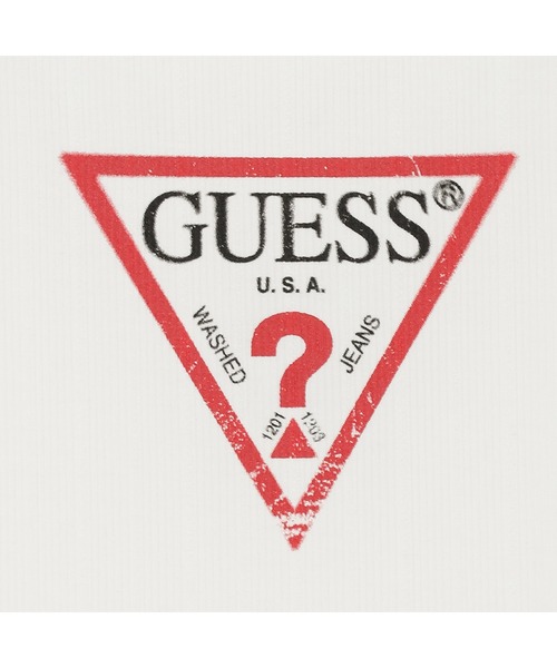 Guess（ゲス）の「LADIES' S/Slv T-Shirt Tシャツ ロゴTシャツ（Tシャツ/カットソー・レディース・ホワイト/レッド・MEDIUM/SMALL/X-SMALL）」の13枚目の写真
