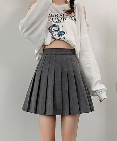 SallyLunn(サリーラン)の「ミニプリーツスカート(スカート・レディース・ブラック/グレー・MEDIUM/LARGE)」の2枚目の写真