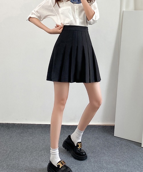SallyLunn(サリーラン)の「ミニプリーツスカート(スカート・レディース・ブラック/グレー・MEDIUM/LARGE)」の5枚目の写真