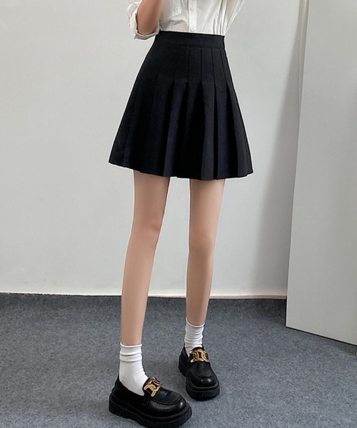 SallyLunn(サリーラン)の「ミニプリーツスカート(スカート・レディース・ブラック/グレー・MEDIUM/LARGE)」の6枚目の写真