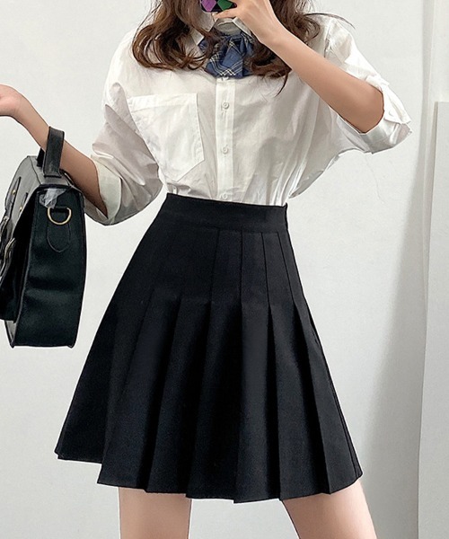 SallyLunn(サリーラン)の「ミニプリーツスカート(スカート・レディース・ブラック/グレー・MEDIUM/LARGE)」の7枚目の写真