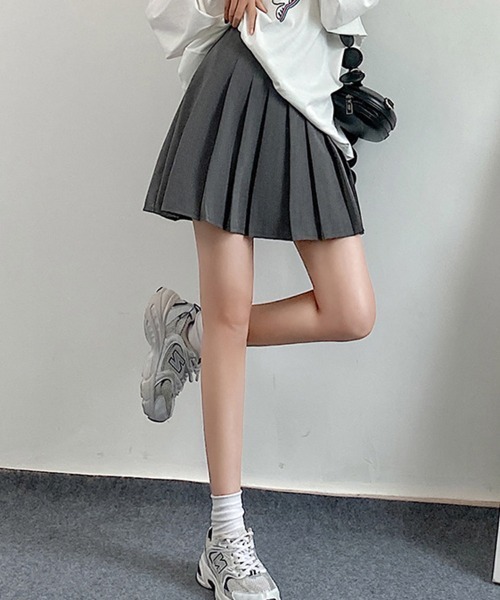 SallyLunn(サリーラン)の「ミニプリーツスカート(スカート・レディース・ブラック/グレー・MEDIUM/LARGE)」の8枚目の写真