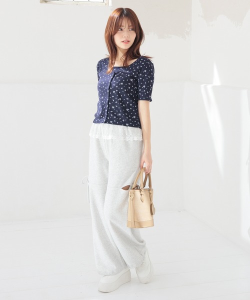 Honeys(ハニーズ)の「裾レースキャミ付カーデ(カーディガン/ボレロ・レディース・ネイビー系1/レッド/ホワイト系その他2・L/M/S)」の14枚目の写真