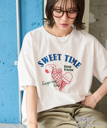 限定展開　別注/PEANUTS/ピーナッツ SWEET TIME 半袖 Tシャツ