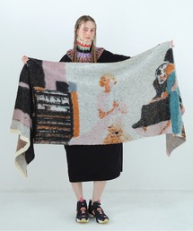 bedsidedrama（ベットサイドドラマ）の「Dim Dream Knit Throw（ブランケット）」