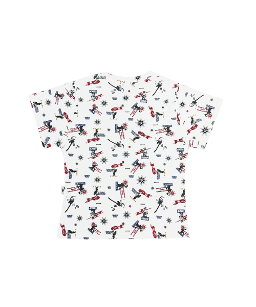 ESCAPEFROM(エスケープフロム)の「ロックンロールフルプリントスリムフィット半袖Tシャツアイボリー(Tシャツ/カットソー・レディース・その他・MEDIUM)」の3枚目の写真