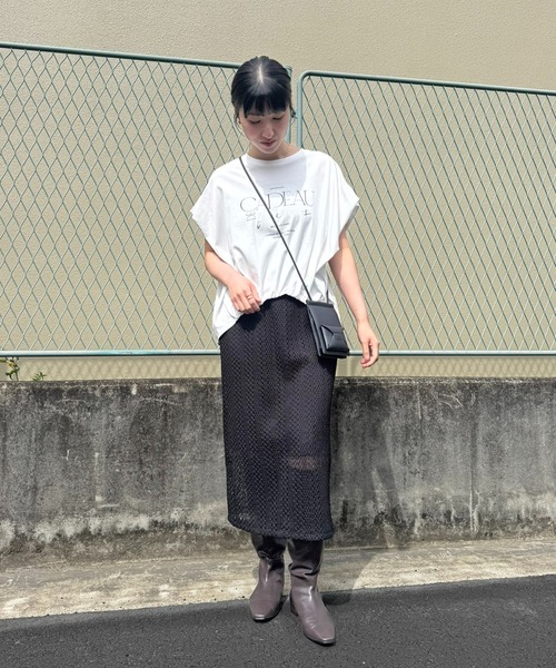 LHELBIE(レルビエ)の「クロシェレーススカート(スカート・レディース・ブラウン/アイボリー/ブラック・M)」の9枚目の写真