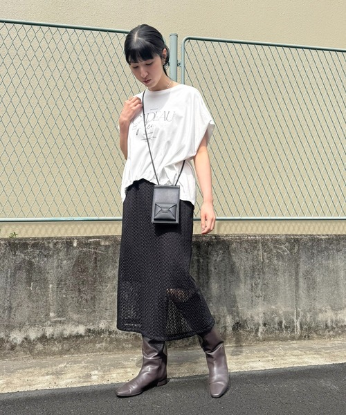 LHELBIE(レルビエ)の「クロシェレーススカート(スカート・レディース・ブラウン/アイボリー/ブラック・M)」の19枚目の写真