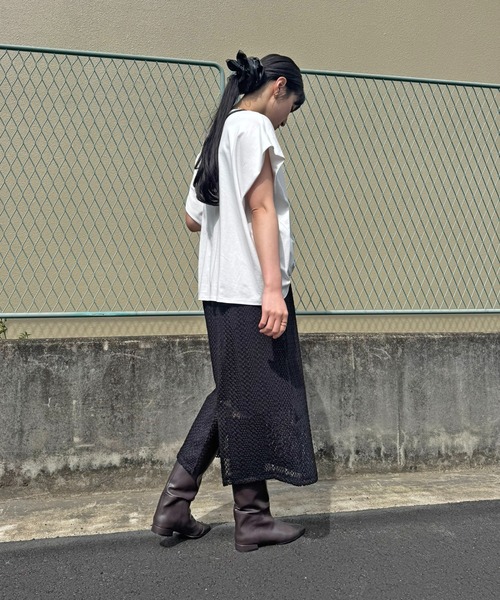 LHELBIE(レルビエ)の「クロシェレーススカート(スカート・レディース・ブラウン/アイボリー/ブラック・M)」の22枚目の写真