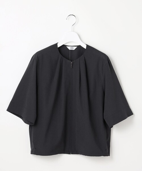 J.PRESS(ジェイプレス)の「【季節の変わり目に】アキハ BREEZE COOL ノーカラー ブルゾン(ブルゾン・レディース・グレー系/ブラウン系/ライトグレー系・9/11)」の18枚目の写真