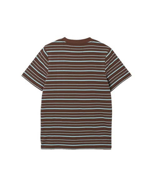 DEUS EX MACHINA(デウスエクスマキナ)の「(DEUS EX MACHINA)PIERRE STRIPE TEE(Tシャツ/カットソー・レディース・ホワイト/ブラウン・S)」の7枚目の写真