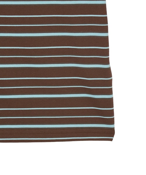 DEUS EX MACHINA(デウスエクスマキナ)の「(DEUS EX MACHINA)PIERRE STRIPE TEE(Tシャツ/カットソー・レディース・ホワイト/ブラウン・S)」の11枚目の写真