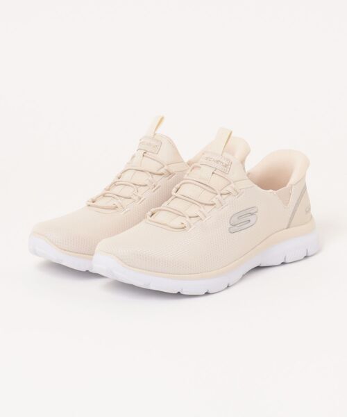 SKECHERS(スケッチャーズ)の「SKECHERS スケッチャーズ SWIFT FIT スウィフトフィット PURE GENIUS PURE FLUSH【軽量】 レディーススニーカー(ピュアジーニアス) 898099(スニーカー・レディース・ライトブルー/オフホワイト・23.0cm/23.5cm/24.0cm/24.5cm/25.0cm)」の2枚目の写真