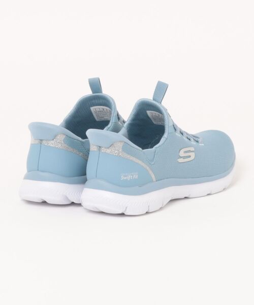 SKECHERS(スケッチャーズ)の「SKECHERS スケッチャーズ SWIFT FIT スウィフトフィット PURE GENIUS PURE FLUSH【軽量】 レディーススニーカー(ピュアジーニアス) 898099(スニーカー・レディース・ライトブルー/オフホワイト・23.0cm/23.5cm/24.0cm/24.5cm/25.0cm)」の3枚目の写真