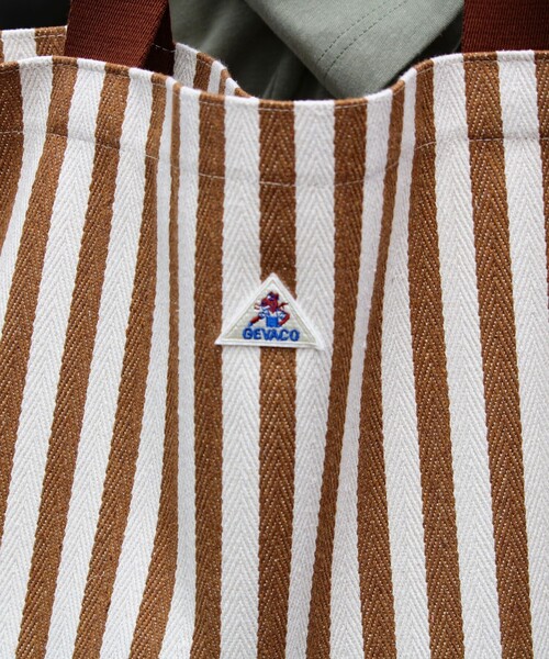 GEVACO（ゲバコ）の「【GEVACO/ゲバコ】キャンバスバッグ（トートバッグ・メンズ・ベージュ系その他/ブルー系その他・FREE）」の4枚目の写真