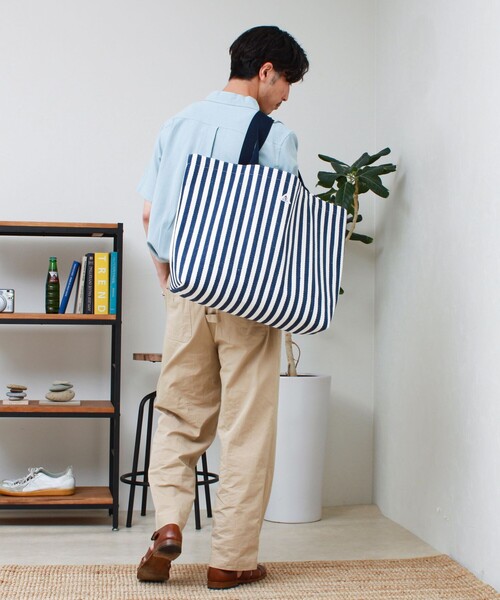 GEVACO（ゲバコ）の「【GEVACO/ゲバコ】キャンバスバッグ（トートバッグ・メンズ・ベージュ系その他/ブルー系その他・FREE）」の9枚目の写真