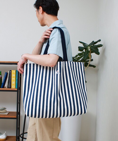 GEVACO（ゲバコ）の「【GEVACO/ゲバコ】キャンバスバッグ（トートバッグ・メンズ・ベージュ系その他/ブルー系その他・FREE）」の10枚目の写真