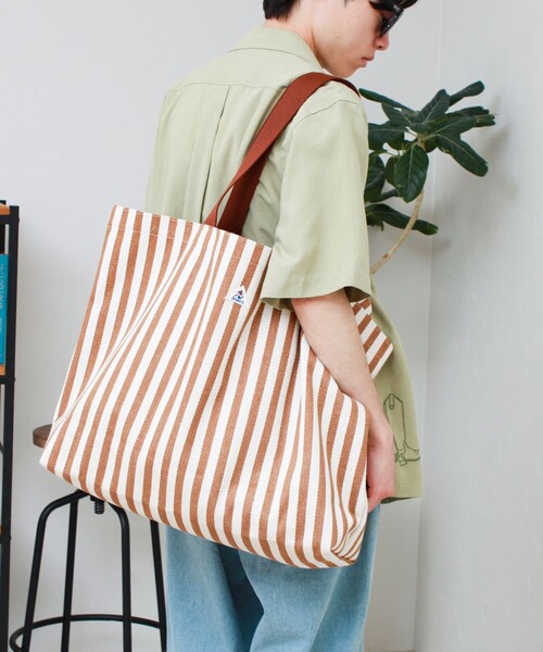 GEVACO(ゲバコ)の「【GEVACO/ゲバコ】キャンバスバッグ(トートバッグ・メンズ・ベージュ系その他/ブルー系その他・FREE)」の9枚目の写真