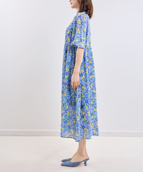 NARACAMICIE(ナラカミーチェ)の「【NARACAMICIE】レモン柄ワンピース(ワンピース・レディース・ネイビー/ブルー・M)」の6枚目の写真