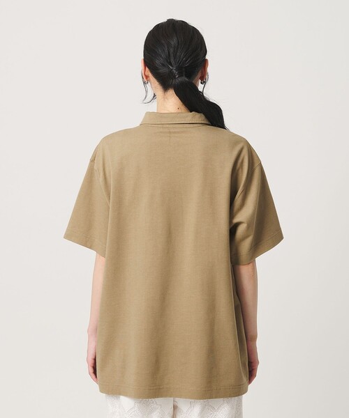BEAUTY&YOUTH UNITED ARROWS（ビューティーアンドユースユナイテッドアローズ）の「コットンポリエステル ジップ ビッグ ポロシャツ（ポロシャツ・レディース・レッド/ベージュ/ダークグレー・FREE）」の13枚目の写真