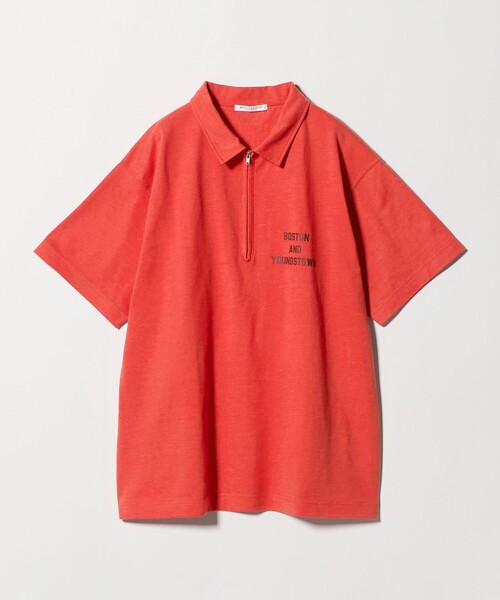 BEAUTY&YOUTH UNITED ARROWS（ビューティーアンドユースユナイテッドアローズ）の「コットンポリエステル ジップ ビッグ ポロシャツ（ポロシャツ・レディース・レッド/ベージュ/ダークグレー・FREE）」の14枚目の写真