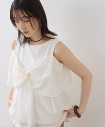 VIS | フロントリボンドッキングトップス/2WAY(Tシャツ/カットソー)