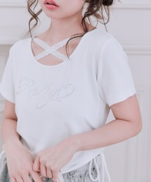 OLIVE des OLIVE | 胸クロスドロストTシャツ(Tシャツ/カットソー)