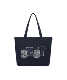 S'EST（エスイーエスティー）の「Patch Shopper Bag Navy（エコバッグ/サブバッグ）」