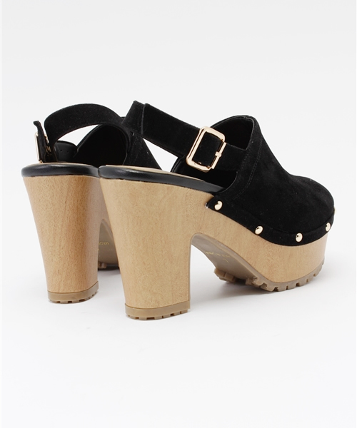 one after another NICE CLAUP（ワンアフターアナザーナイスクラップ）の「【ナイスクラップ】バックストラップサボサンダル（サンダル・レディース・ブラック/ライトベージュ/キャメル・SMALL/LARGE/MEDIUM）」の6枚目の写真