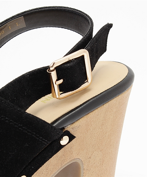 one after another NICE CLAUP（ワンアフターアナザーナイスクラップ）の「【ナイスクラップ】バックストラップサボサンダル（サンダル・レディース・ブラック/ライトベージュ/キャメル・SMALL/LARGE/MEDIUM）」の8枚目の写真