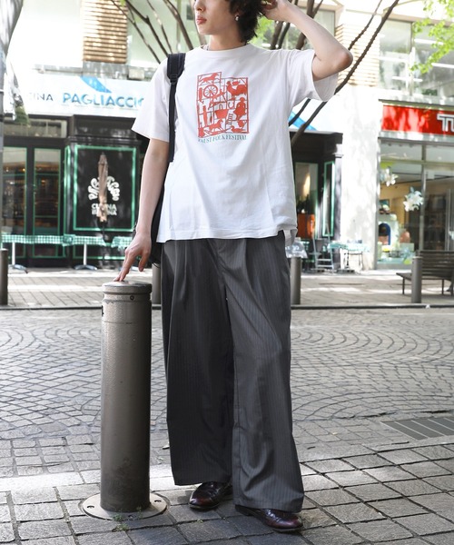 NAKER(ネイカー)の「サイドタックバギースラックス ブラック/ストライプ(スラックス・メンズ・ブラック系/グレー系/ブラック・S/M/L/XL)」の12枚目の写真