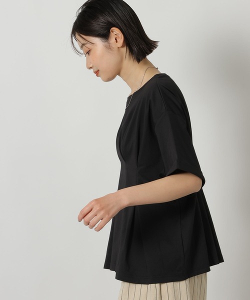 LAKOLE（ラコレ）の「ウエストタック半袖T / 669295（Tシャツ/カットソー・レディース・オレンジ/ブラック/グレー・FREE）」の22枚目の写真