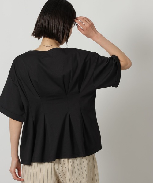 LAKOLE（ラコレ）の「ウエストタック半袖T / 669295（Tシャツ/カットソー・レディース・オレンジ/ブラック/グレー・FREE）」の21枚目の写真