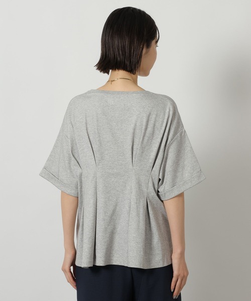 LAKOLE（ラコレ）の「ウエストタック半袖T / 669295（Tシャツ/カットソー・レディース・オレンジ/ブラック/グレー・FREE）」の13枚目の写真