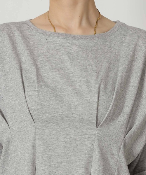 LAKOLE（ラコレ）の「ウエストタック半袖T / 669295（Tシャツ/カットソー・レディース・オレンジ/ブラック/グレー・FREE）」の12枚目の写真