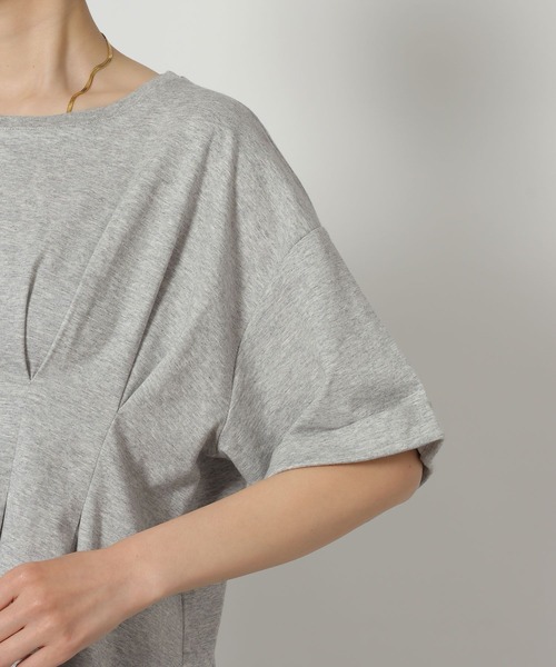 LAKOLE（ラコレ）の「ウエストタック半袖T / 669295（Tシャツ/カットソー・レディース・オレンジ/ブラック/グレー・FREE）」の11枚目の写真