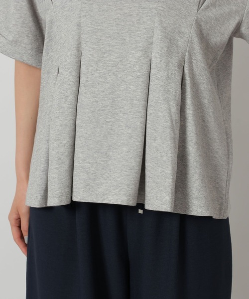 LAKOLE（ラコレ）の「ウエストタック半袖T / 669295（Tシャツ/カットソー・レディース・オレンジ/ブラック/グレー・FREE）」の10枚目の写真
