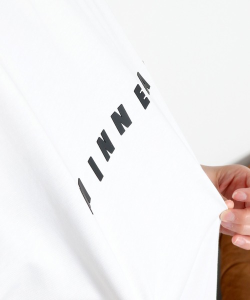 cepo（セポ）の「〈さらっと涼しい、シルキータッチ♪〉シルケットコットン オーバーサイズロゴTee（Tシャツ/カットソー・レディース・ホワイト/ブラック/パープル・M）」の15枚目の写真