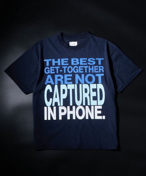 WHO'S WHO gallery（フーズフーギャラリー）の「メッセージTEE（Tシャツ/カットソー・レディース・ネイビー/サックスブルー/ホワイト/ブラック・MEDIUM/SMALL）」の3枚目の写真