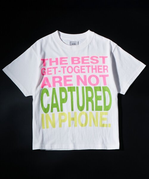 WHO'S WHO gallery（フーズフーギャラリー）の「メッセージTEE（Tシャツ/カットソー・レディース・ネイビー/サックスブルー/ホワイト/ブラック・MEDIUM/SMALL）」の12枚目の写真