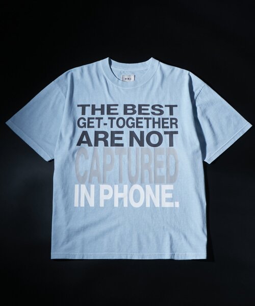 WHO'S WHO gallery（フーズフーギャラリー）の「メッセージTEE（Tシャツ/カットソー・レディース・ネイビー/サックスブルー/ホワイト/ブラック・MEDIUM/SMALL）」の7枚目の写真