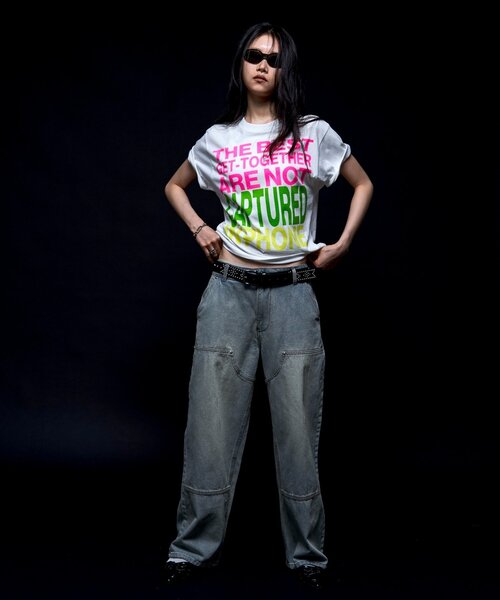 WHO'S WHO gallery（フーズフーギャラリー）の「メッセージTEE（Tシャツ/カットソー・レディース・ネイビー/サックスブルー/ホワイト/ブラック・MEDIUM/SMALL）」の21枚目の写真
