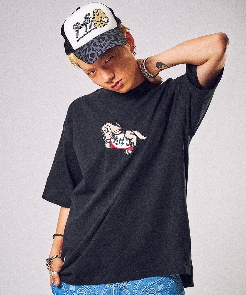 GALFY(ガルフィー)の「A'GEM/9 × .kom『GALFY/ガルフィー』復刻喫煙所Tシャツ(Tシャツ/カットソー・メンズ・ホワイト/ブラック・L)」の4枚目の写真
