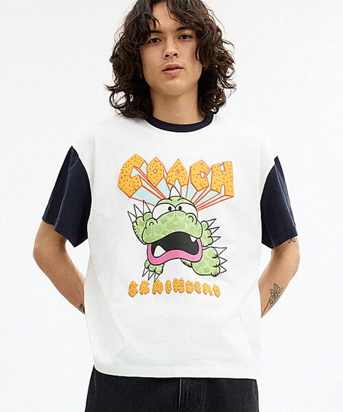 COACH(コーチ)の「【COACH | BRAIN DEAD】ジリー ディノ Tシャツ(Tシャツ/カットソー・メンズ・ホワイト系その他・LARGE/MEDIUM/SMALL/X-LARGE/X-SMALL)」の6枚目の写真