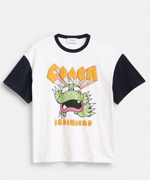 COACH(コーチ)の「【COACH | BRAIN DEAD】ジリー ディノ Tシャツ(Tシャツ/カットソー・メンズ・ホワイト系その他・LARGE/MEDIUM/SMALL/X-LARGE/X-SMALL)」の7枚目の写真
