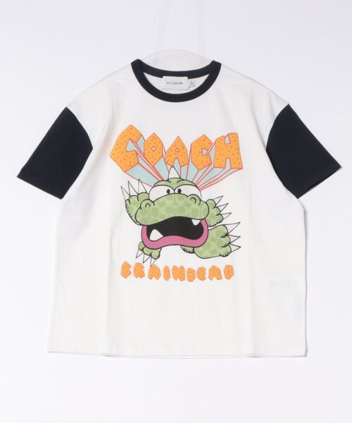 COACH(コーチ)の「【COACH | BRAIN DEAD】ジリー ディノ Tシャツ(Tシャツ/カットソー・メンズ・ホワイト系その他・LARGE/MEDIUM/SMALL/X-LARGE/X-SMALL)」の2枚目の写真