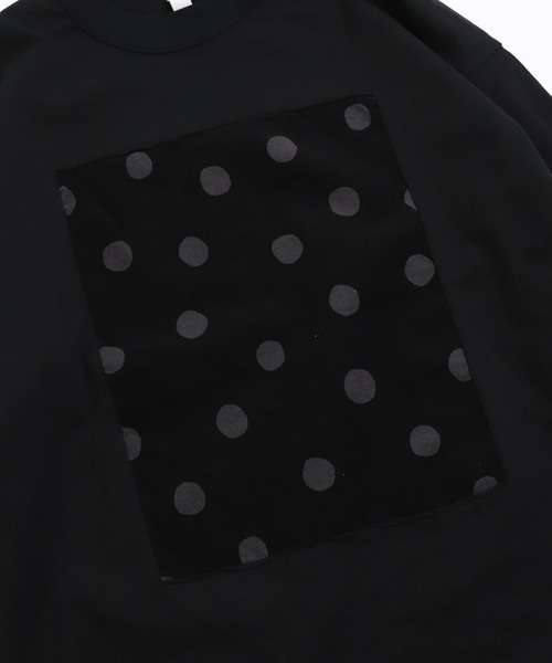 prit（プリット）の「[prit] 空紡天竺×シャツコールラフドットプリント L/SフレームTee（Tシャツ/カットソー・レディース・ライトグレー系/ブラック系その他/ホワイト系その他・FREE）」の12枚目の写真